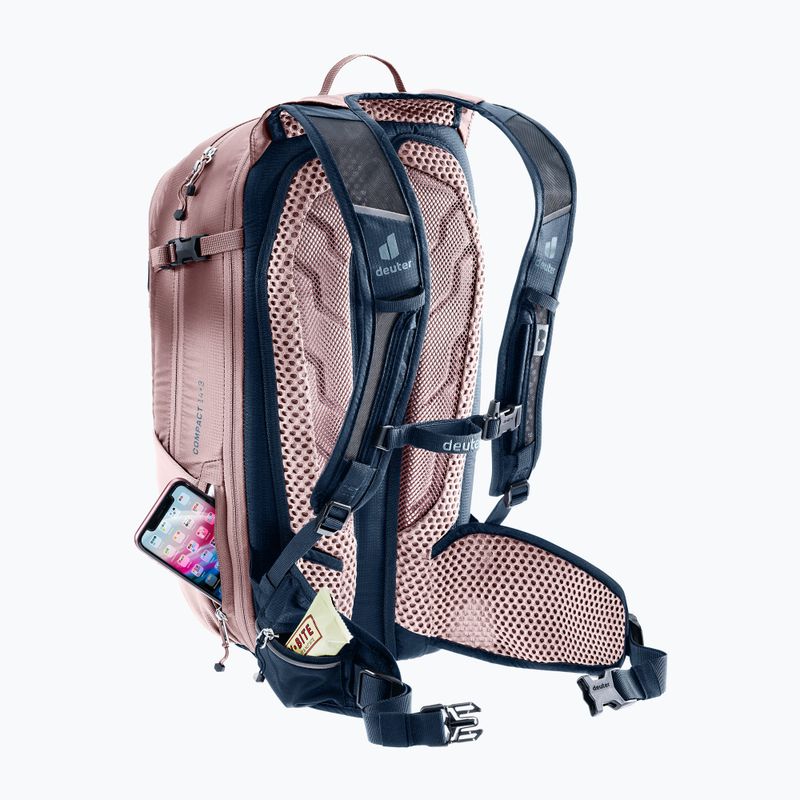 Cyklistický batoh deuter Compact 14 + 3 l ink/ashrose 10