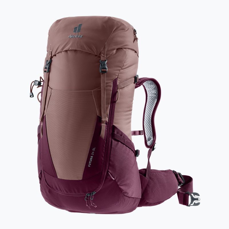 Turistický batoh deuter Futura 24 l SL ash rose/blackcurrant 2