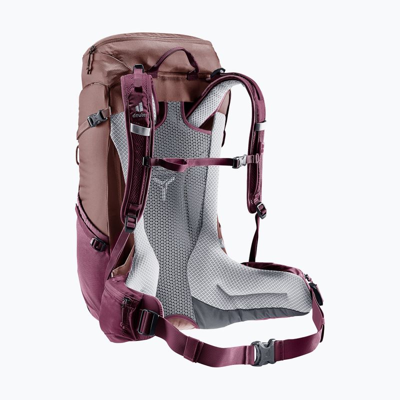 Turistický batoh deuter Futura 24 l SL ash rose/blackcurrant 4