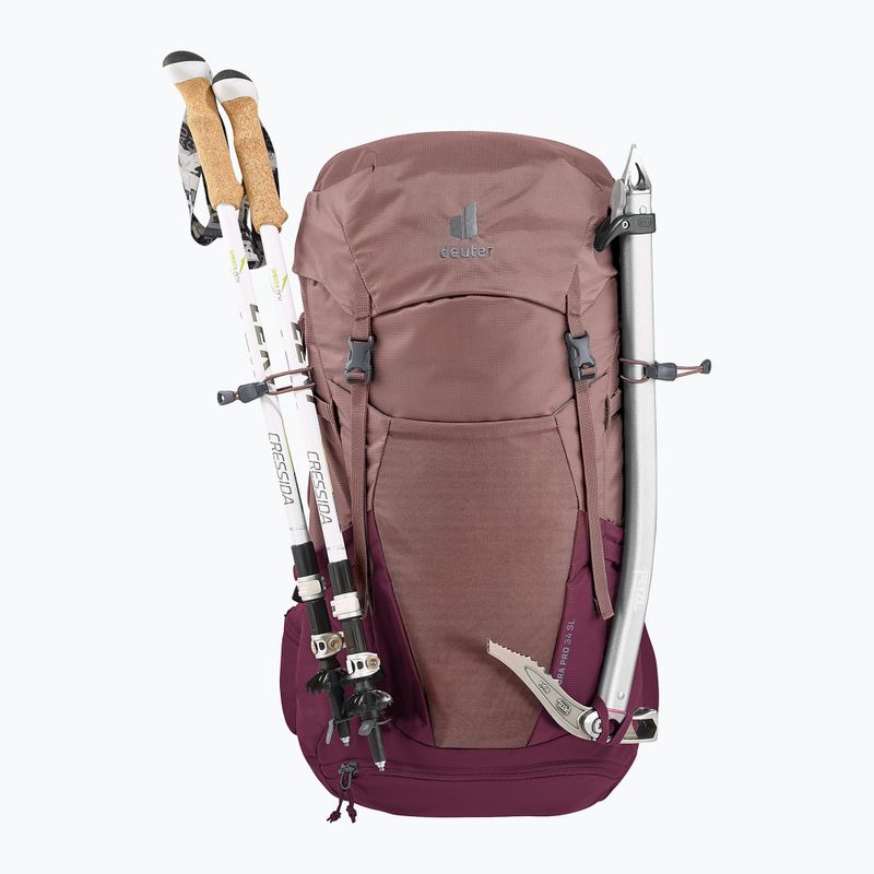 Dámský turistický batoh deuter Futura Pro 34 l SL ashrose-cassis 8
