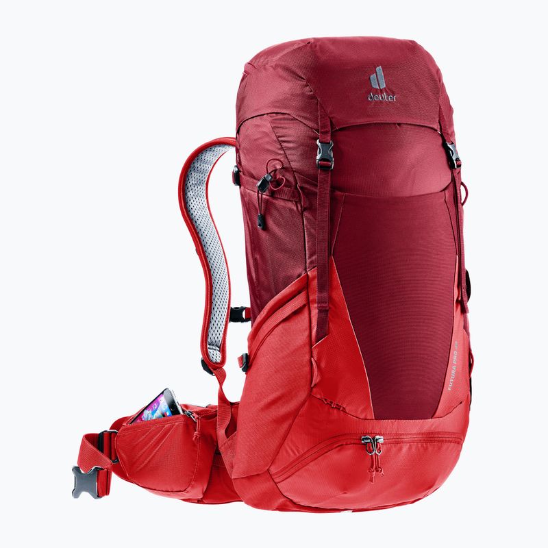 Turistický batoh deuter Futura Pro 36 l masala/cherry 2