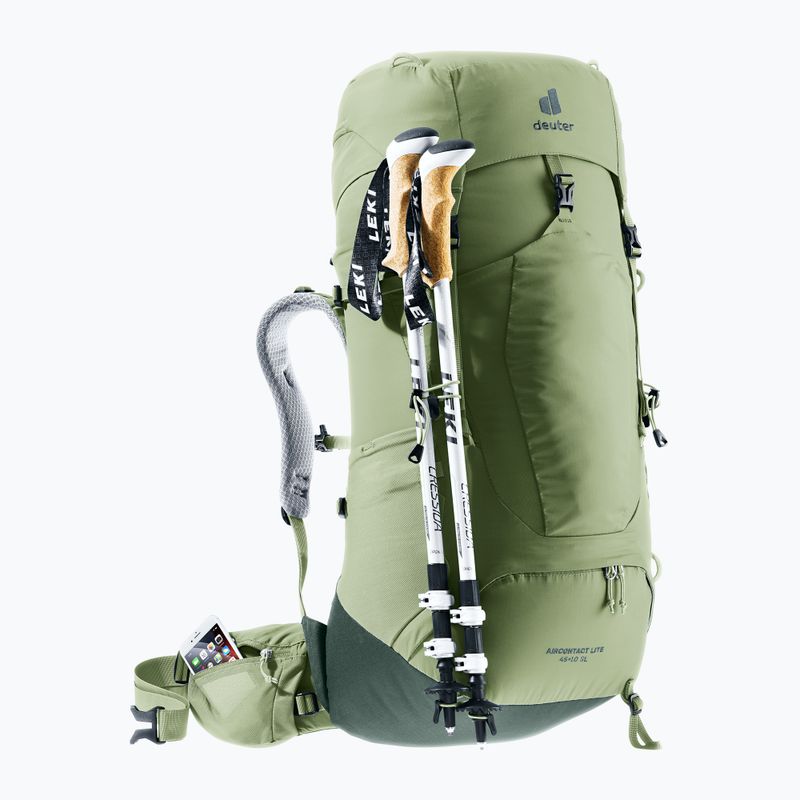 Dámský trekový batoh deuter Aircontact Lite 45 + 10 SL grove/ivy 8