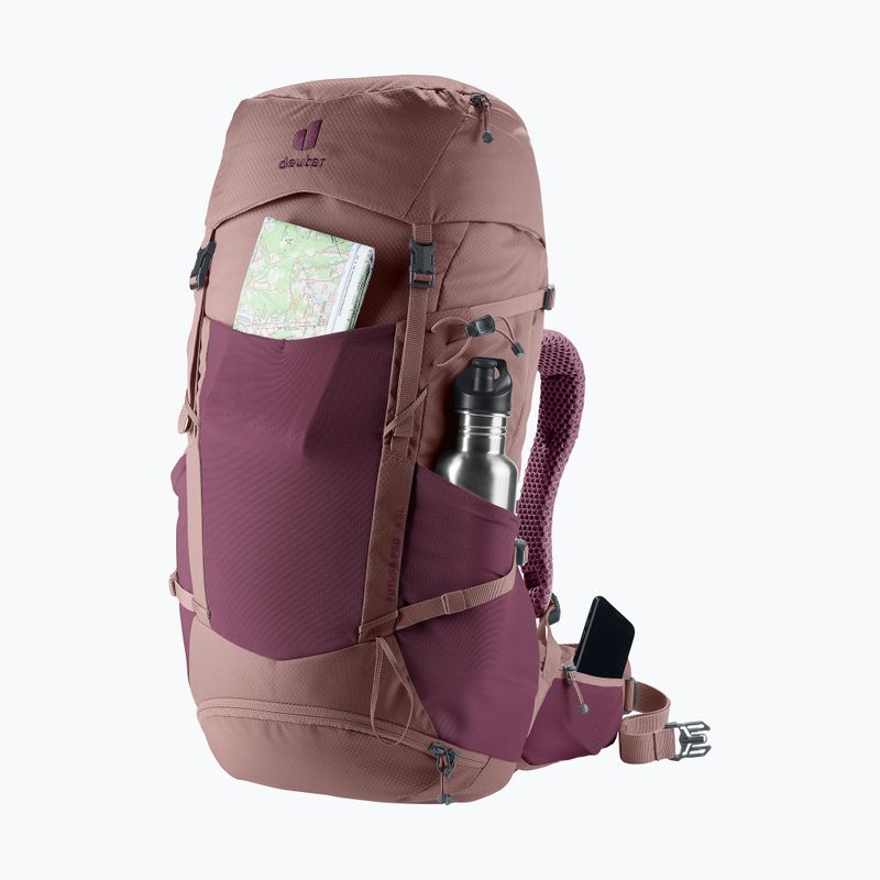 Trekový batoh deuter Futura Pro 34 l SL cassis/ashrose 9