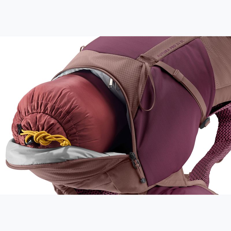 Trekový batoh deuter Futura Pro 34 l SL cassis/ashrose 12