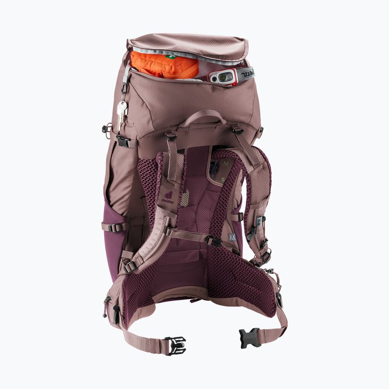 Trekový batoh deuter Futura Pro 38 l SL cassis/ashrose 11