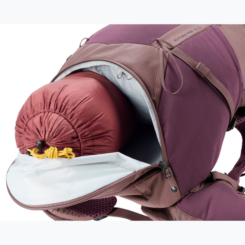 Trekový batoh deuter Futura Pro 38 l SL cassis/ashrose 12