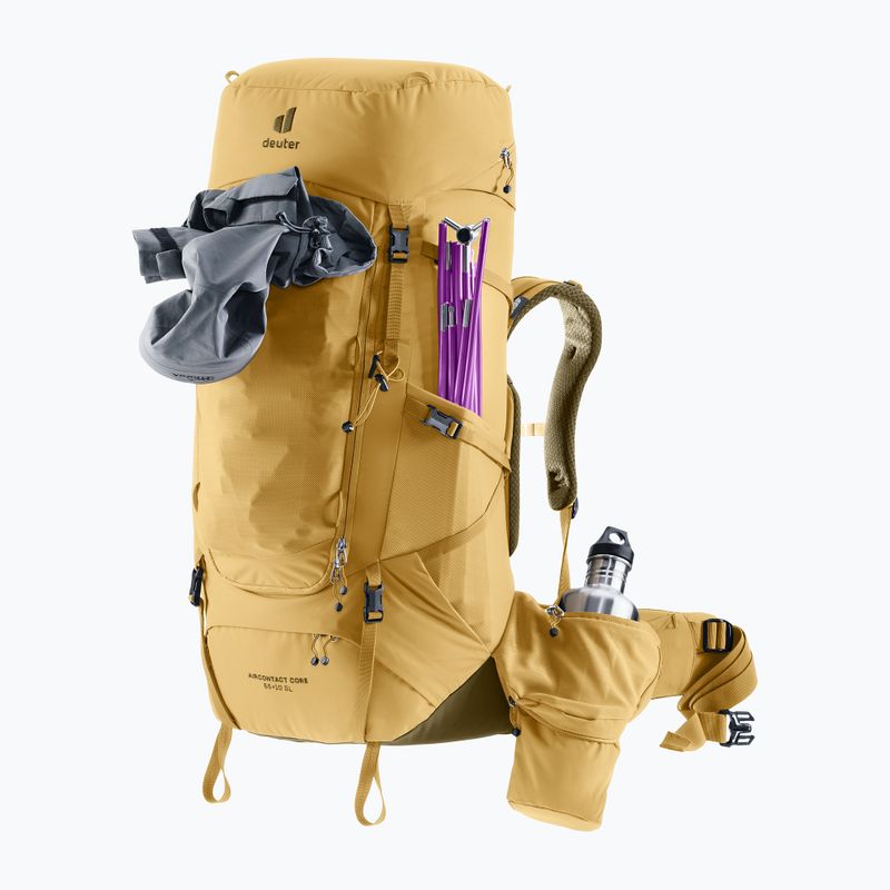 Dámský trekingový batoh deuter Aircontact Core 55 + 10 l SL savanna/nori 8