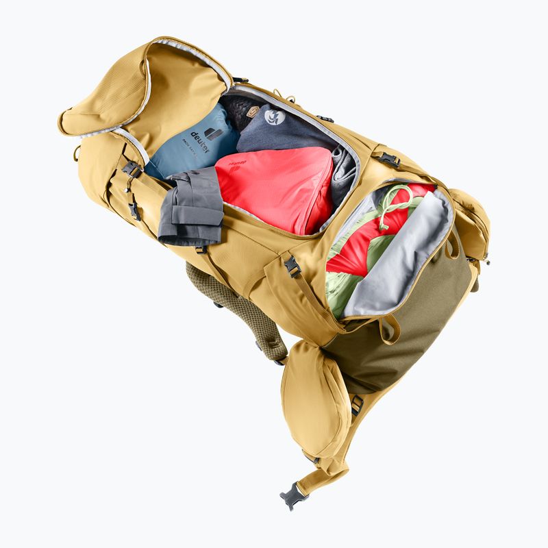 Dámský trekingový batoh deuter Aircontact Core 55 + 10 l SL savanna/nori 9