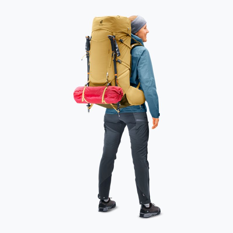 Dámský trekingový batoh deuter Aircontact Core 55 + 10 l SL savanna/nori 13