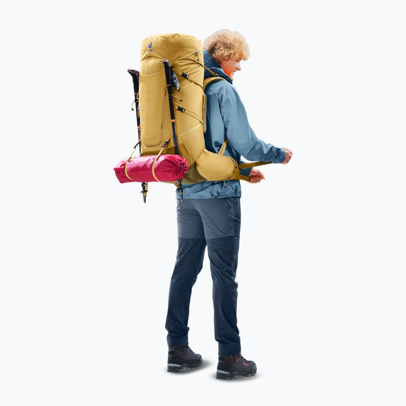 Trekový batoh deuter Aircontact Core 60 + 10 l savanna/nori 14