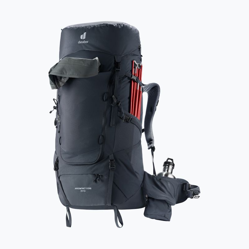 Trekový batoh deuter Aircontact Core 70 + 10 l black 9