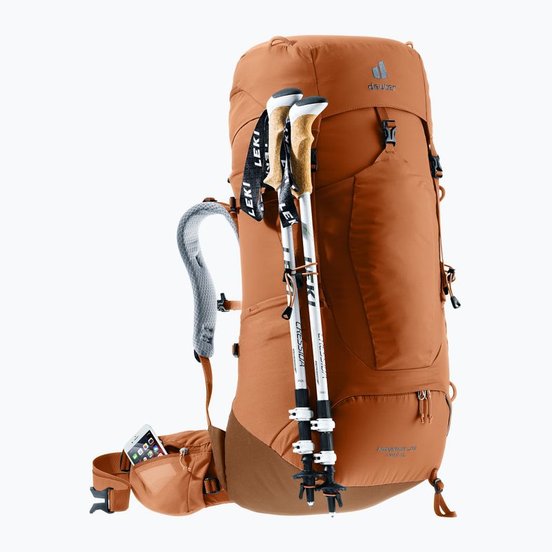 Dámský trekingový batoh deuter Aircontact Lite 45 + 10 l SL pecan/mocha 7