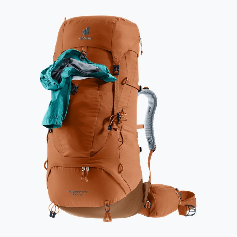Dámský trekingový batoh deuter Aircontact Lite 45 + 10 l SL pecan/mocha 8