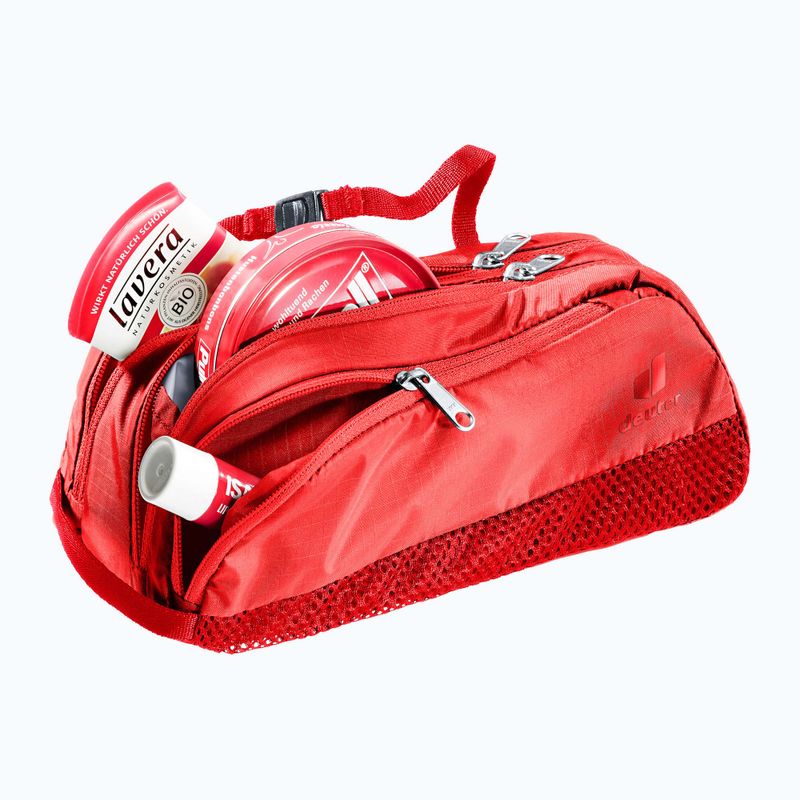 Cestovní kosmetická taštička Deuter Wash Bag Tour II poppy/crimson 3