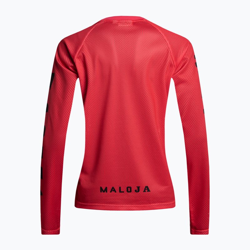 Dámský cyklistický dres Maloja ElferkofelM LS červená 35197 2