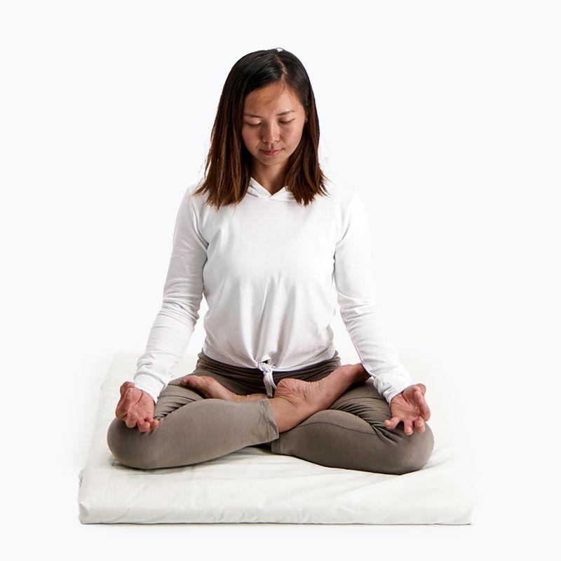 Meditační polštář JadeYoga Prolana Meditation Pad Zabuton natural 6
