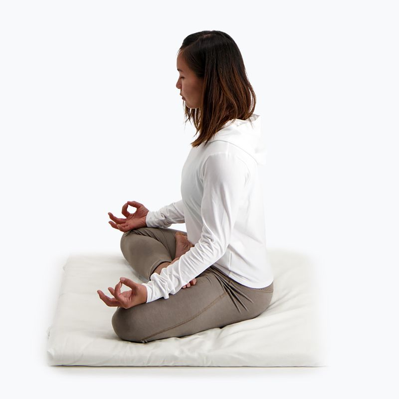 Meditační polštář JadeYoga Prolana Meditation Pad Zabuton natural 8