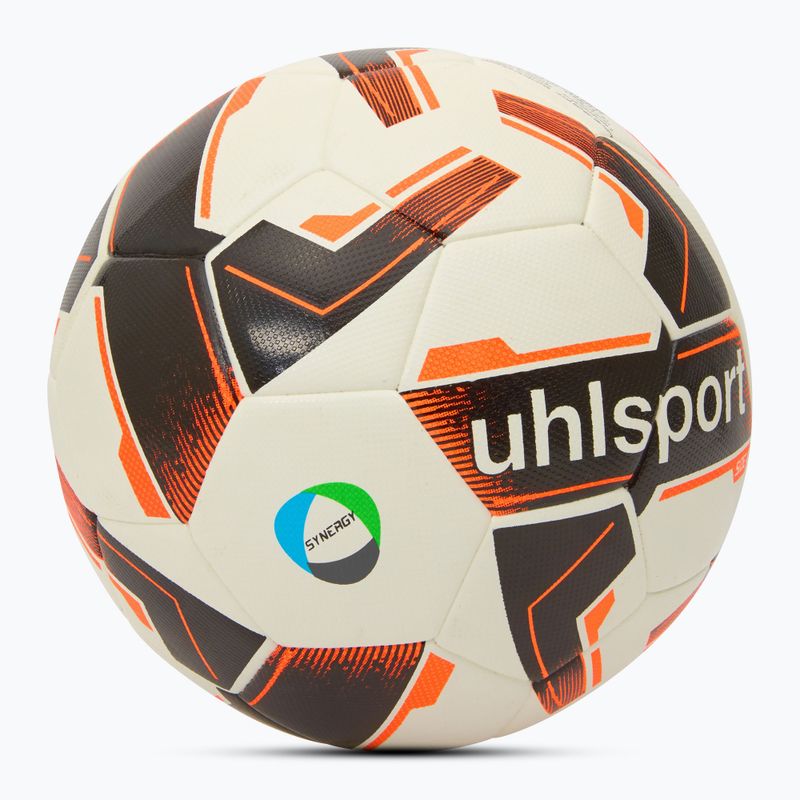 Fotbalový míč Uhlsport Resist Synergy white/black/fluo orange velikost 4 2