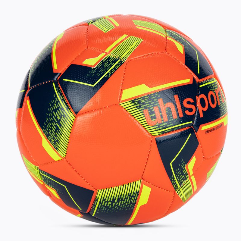 Fotbalový míč uhlsport Lite Soft 290 fluo red/navy/fluo yellow velikost 5 2