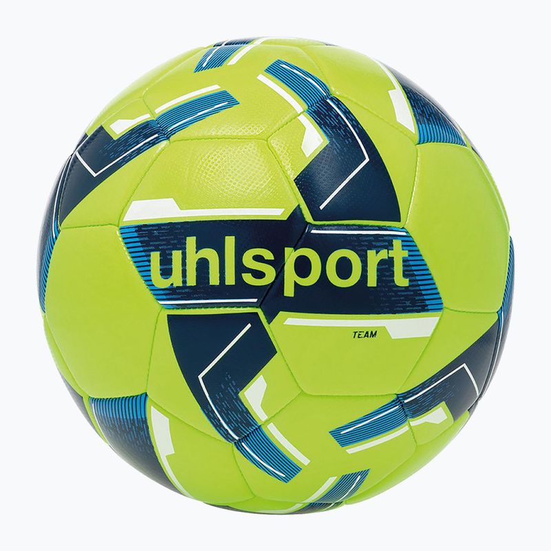 Fotbalový míč uhlsport Team fluo yellow/navy/white velikost 4 4