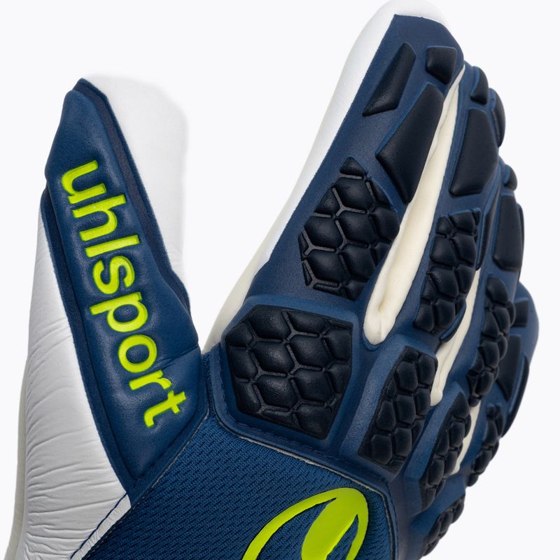 Dětské brankářské rukavice uhlsport Hyperact Supersoft HN modro-bílé 101123601 3