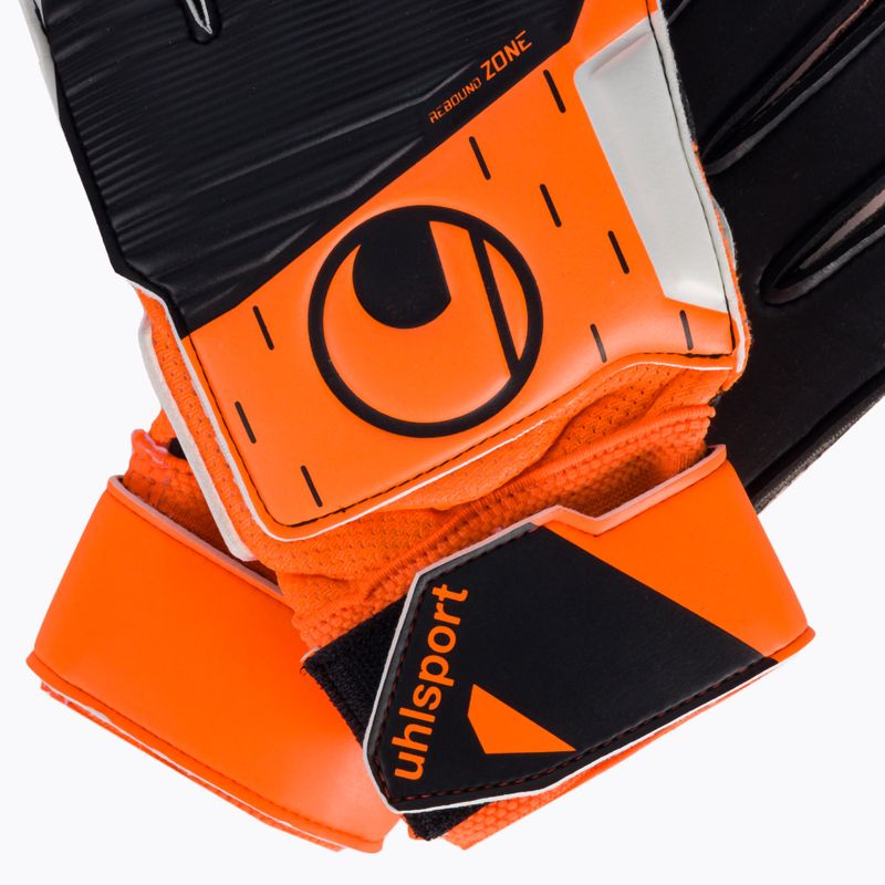 Brankářské rukavice uhlsport Soft Resist+ Flex Frame oranžovo-bílé 101127401 4