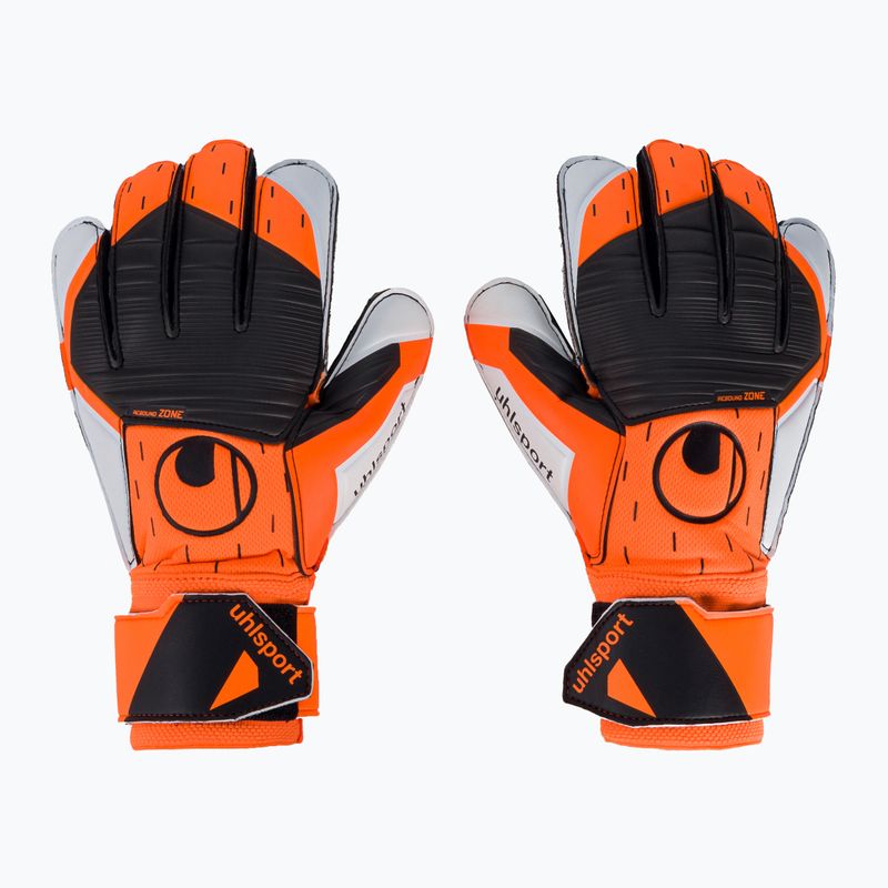 Brankářské rukavice uhlsport Soft Resist+ pooranžovo-bílé 101127501