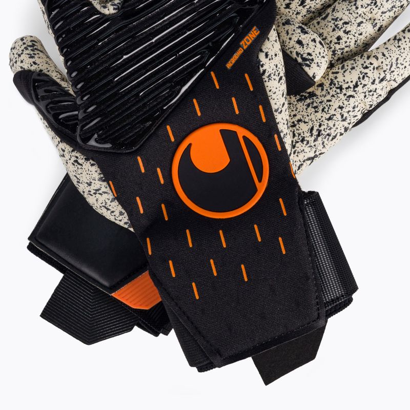 Brankářské rukavice Uhlsport Speed Contact Supergrip+ Finger Surround černo-bílé 101126001 4