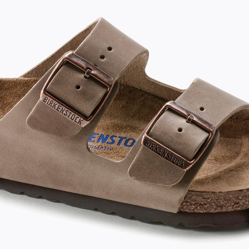 Pantofle BIRKENSTOCK Arizona SBF LEOI  Narrow tobacco brown 10