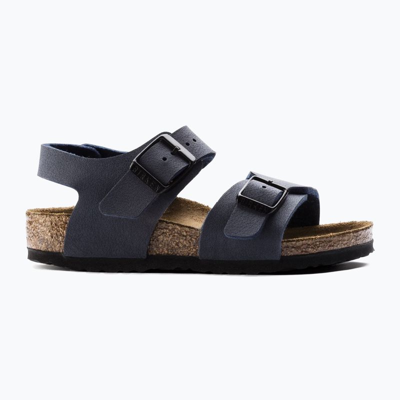 Dětské sandály BIRKENSTOCK New York Birkibuc Narrow navy 2