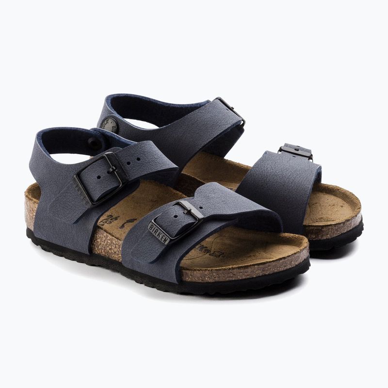 Dětské sandály BIRKENSTOCK New York Birkibuc Narrow navy 3