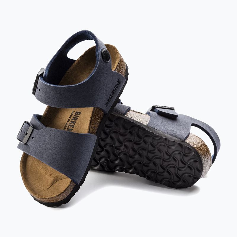 Dětské sandály BIRKENSTOCK New York Birkibuc Narrow navy 5