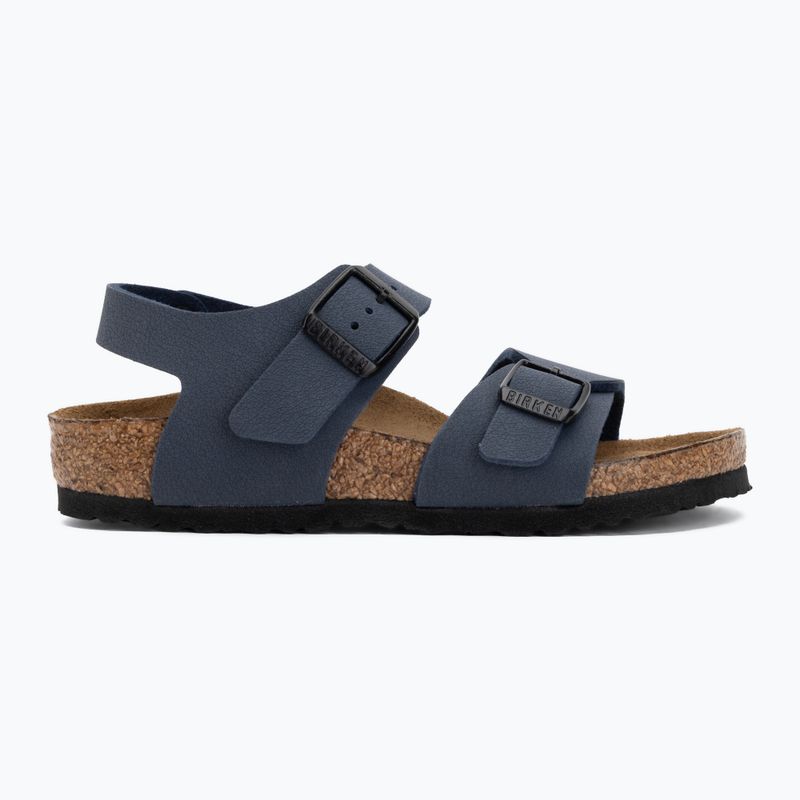 Dětské sandály BIRKENSTOCK New York Birkibuc Narrow navy 2