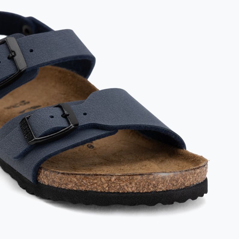 Dětské sandály BIRKENSTOCK New York Birkibuc Narrow navy 7