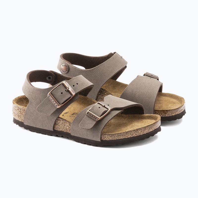 Dětské sandály BIRKENSTOCK New York Birkibuc Narrow mocha 3
