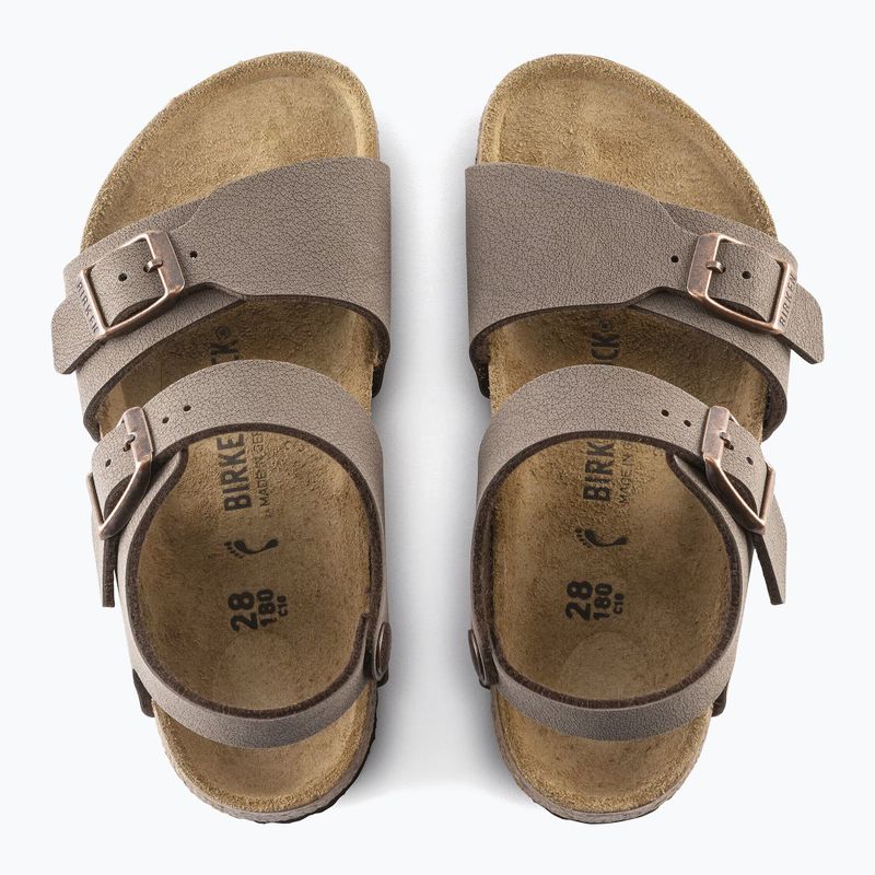 Dětské sandály BIRKENSTOCK New York Birkibuc Narrow mocha 4