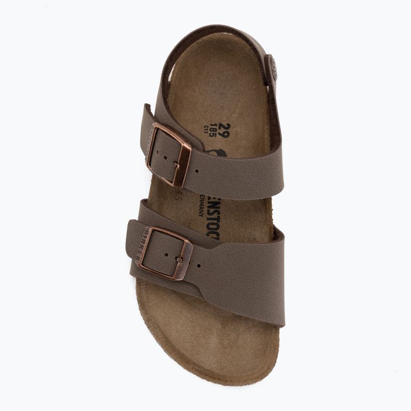 Dětské sandály BIRKENSTOCK New York Birkibuc Narrow mocha 5