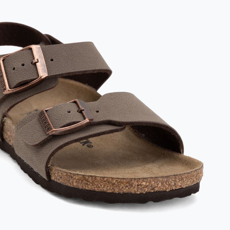 Dětské sandály BIRKENSTOCK New York Birkibuc Narrow mocha 7