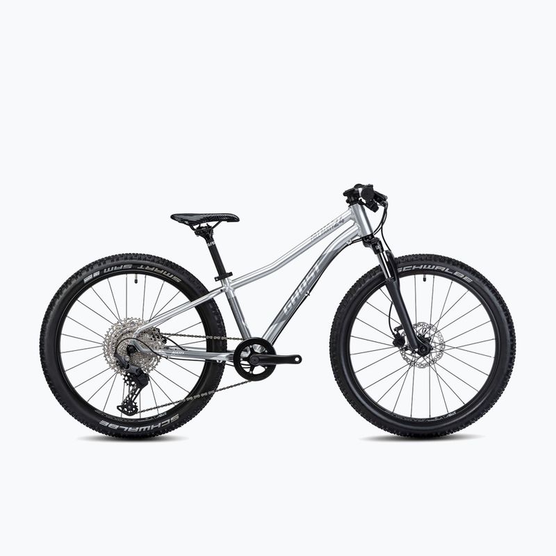 Dětské kolo GHOST Kato 24 Full Party silver chrome/dark silver chrome glossy