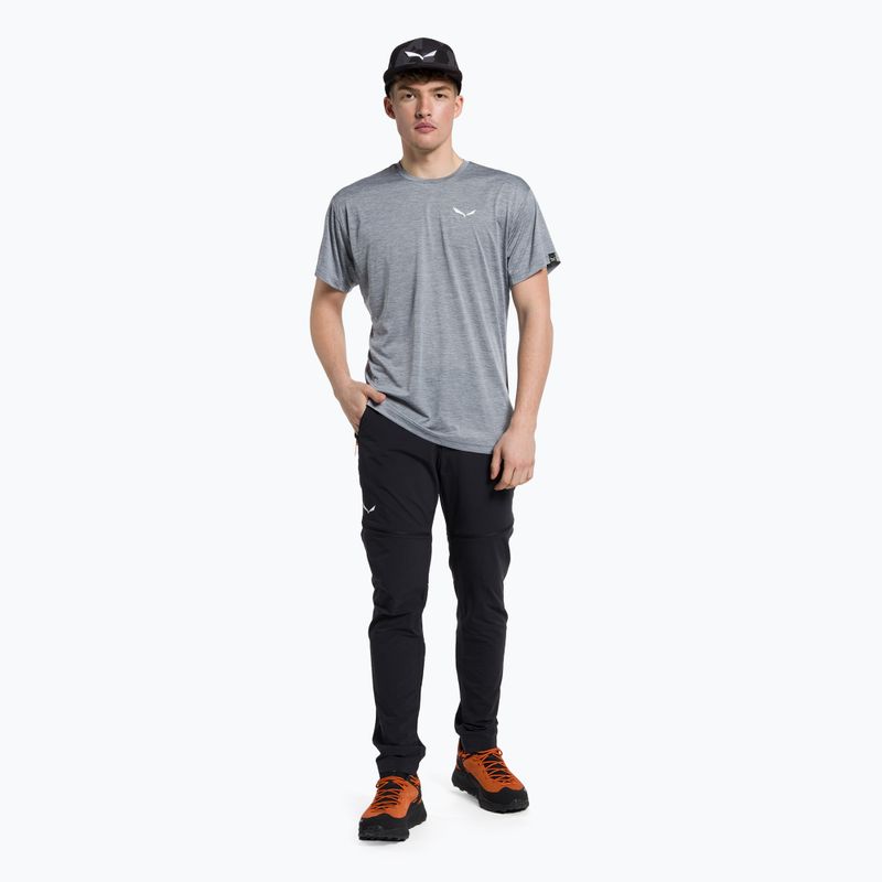 Salewa pánské trekové tričko Puez Melange Dry grey 00-0000026537 2