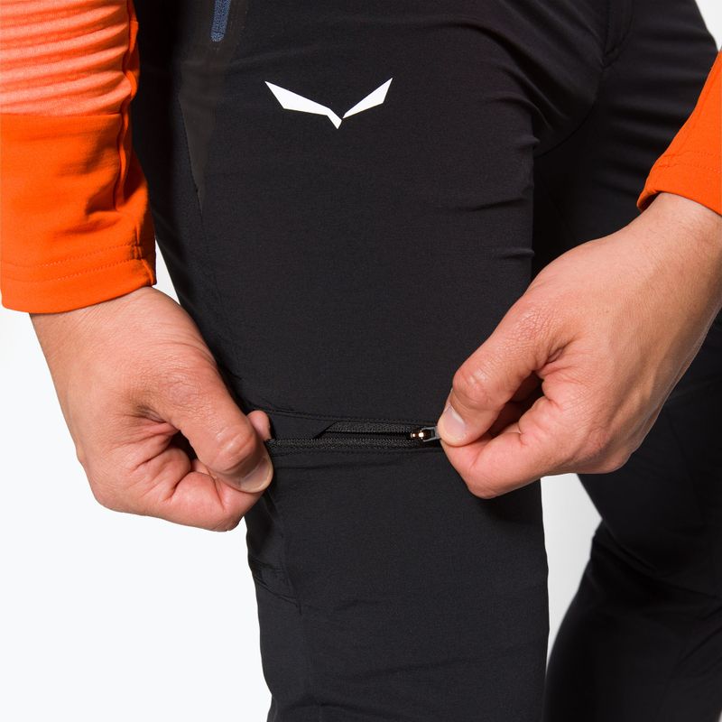 Pánské softshellové kalhoty Salewa Pedroc DST black 00-0000026957 4