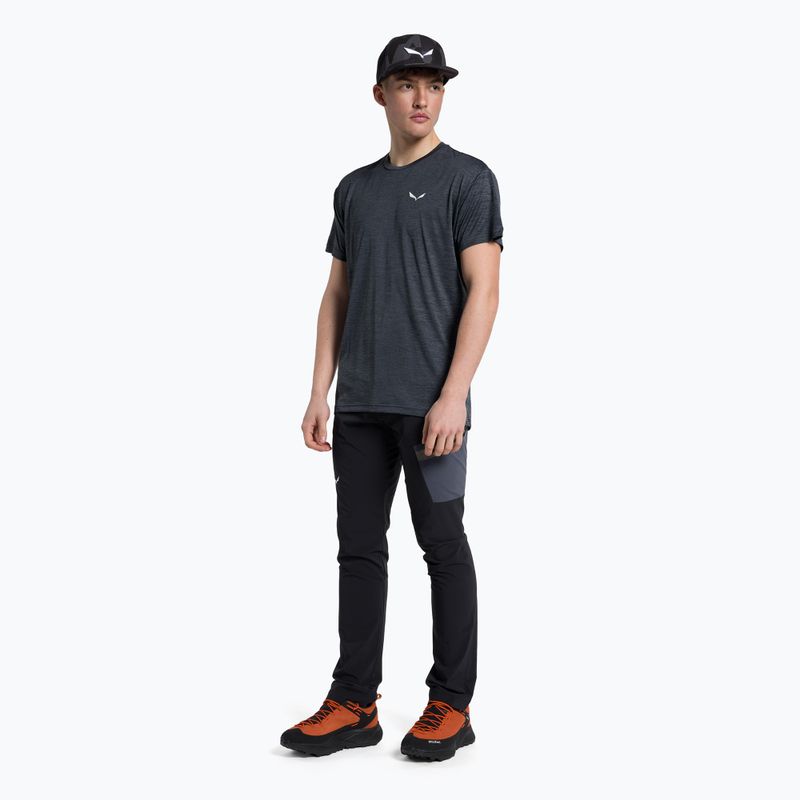 Pánské trekové tričko Salewa Puez Melange Dry černé 00-0000026537 2