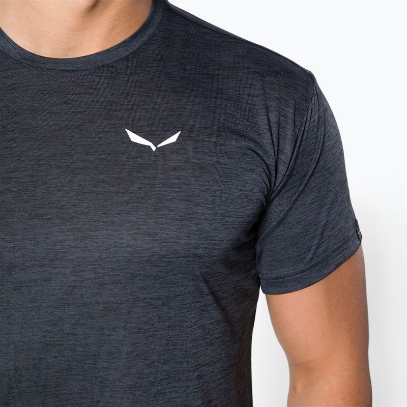 Pánské trekové tričko Salewa Puez Melange Dry černé 00-0000026537 4