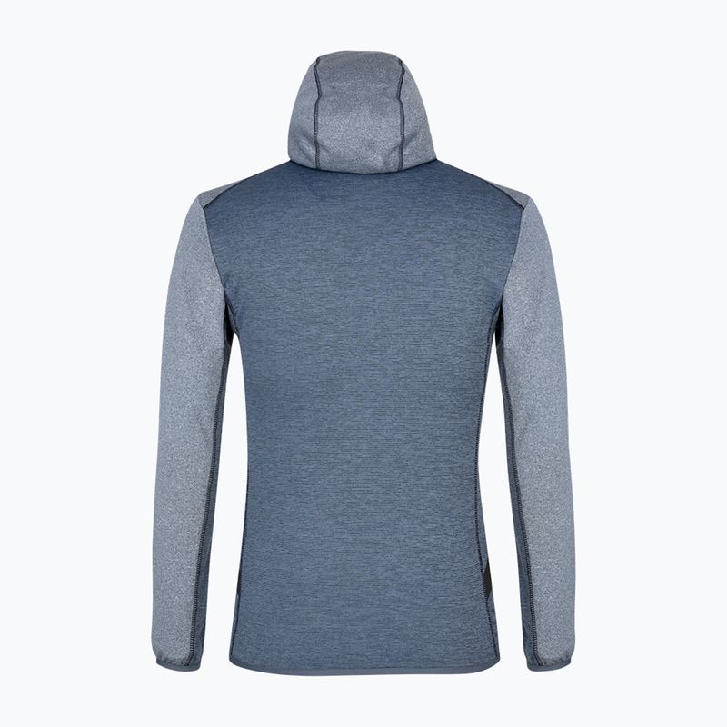Pánská fleecová mikina Salewa Puez Melange PL FZ Hoody modrá 00-0000027386 5