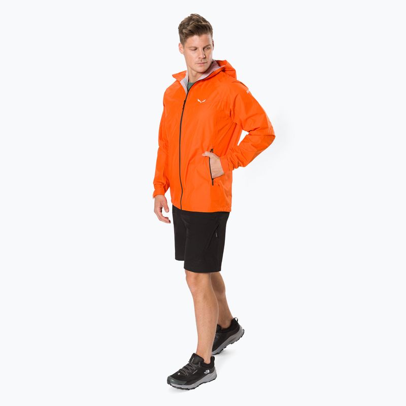 Salewa pánská bunda do deště Puez Aqua 3 PTX oranžová 00-0000024545 2