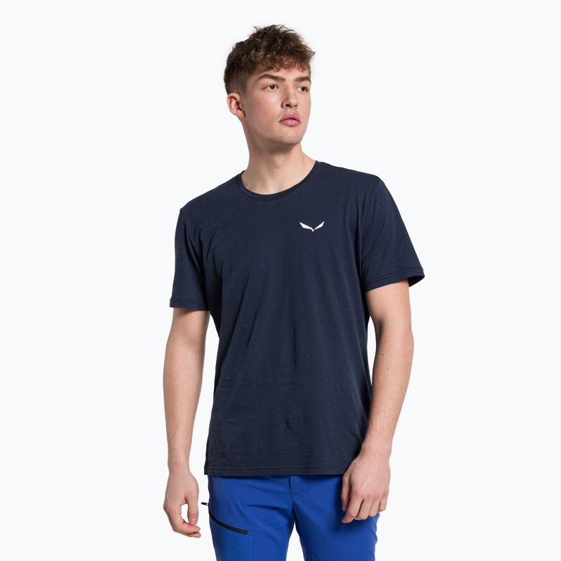 Pánské trekingové tričko Salewa Alpine Hemp Logo navy blue 00-0000028132
