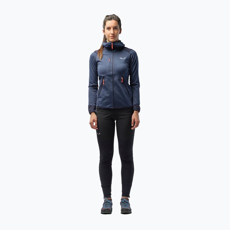 Salewa dámská fleecová mikina Agner Hybrid PL/DST FZ Hoody navy blue 00-0000027372 2