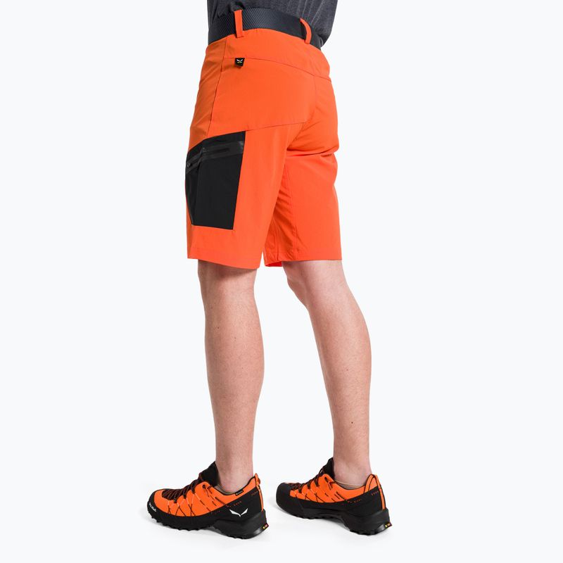 Pánské turistické šortky Salewa Pedroc Cargo 2  oranžové 26934 3