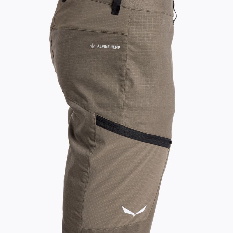 Salewa Lavaredo Hemp pánské turistické šortky hnědé 00-0000028033 4