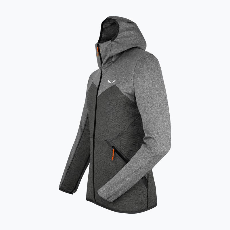 Salewa pánská fleecová mikina Puez Melange PL FZ Hoody šedá 00-0000027386 4